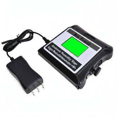 No Frost Ambient Humidity Sign Retroreflectometer with DC 8.4V Charger and ＞8h Battery Life