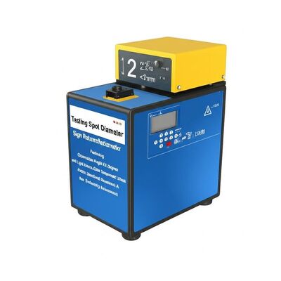 آزمایش قطر نقطه 32 میلی‌متری، علامت رترورفلکتومتر با زاویه دید 0.2 درجه و منبع نور با دمای رنگ 2856±50K، استاندارد روشنایی A برای ارزیابی بازتابندگی